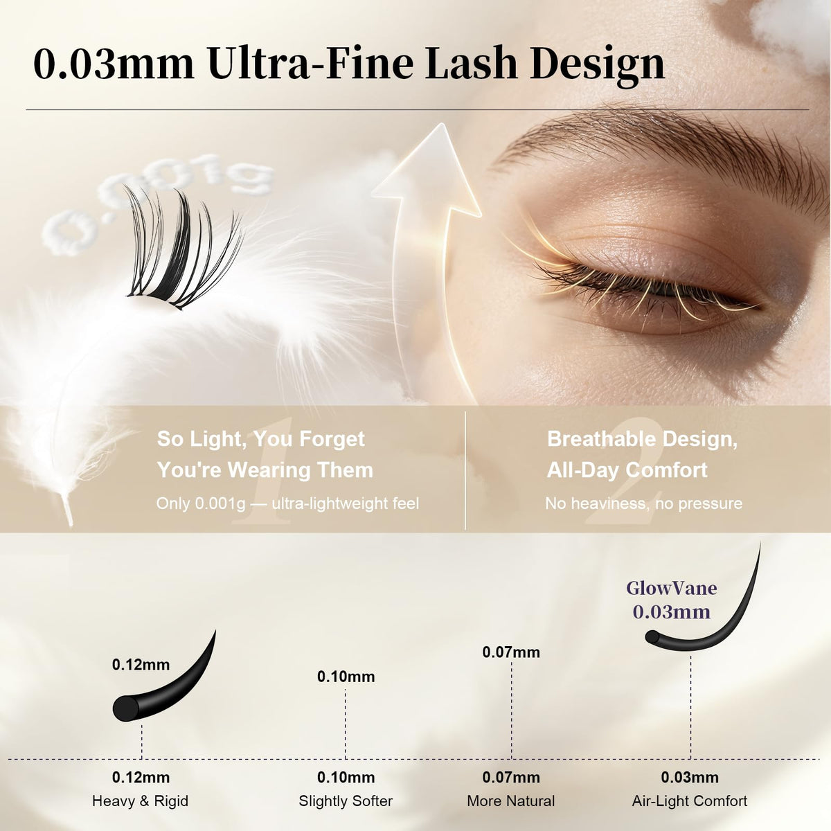 GlowVane lash bond and seal bottles