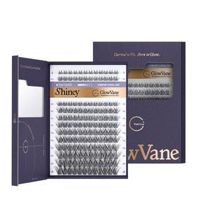 GlowVane TrueCurve Lash Clusters front view in packaging