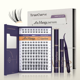 GlowVane TrueCurve Lash Clusters Kit packaging front view