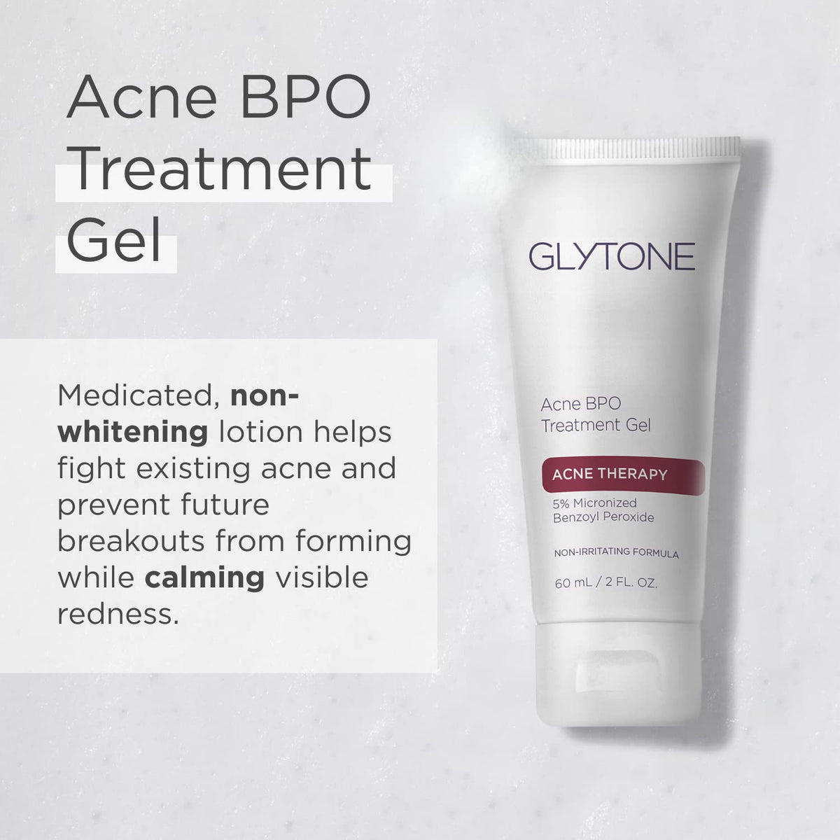 GLYTONE Acne BPO Gel 5% Benzoyl Peroxide back view