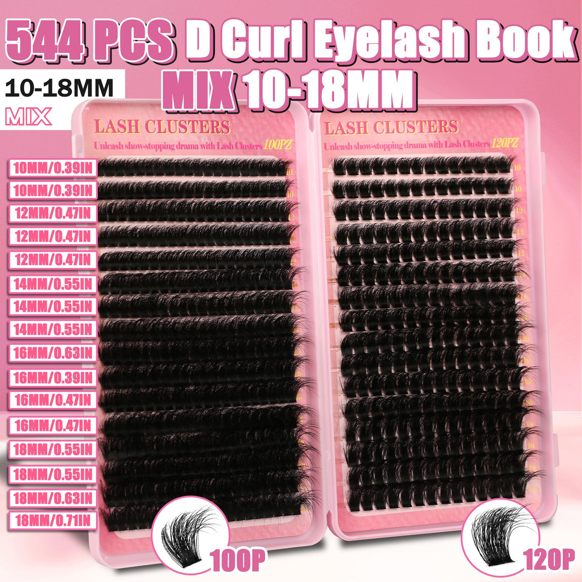 Gmagictobo Cluster Eyelash Extensions Kit packaging