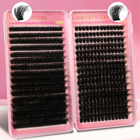 Gmagictobo lash clusters displayed on a makeup table