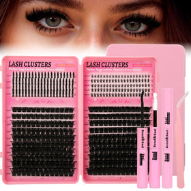 Gmagictobo Lash Clusters Kit 440Pcs with various lash styles