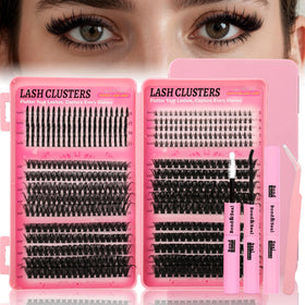 Gmagictobo Lash Clusters Kit 530Pcs with various lash styles