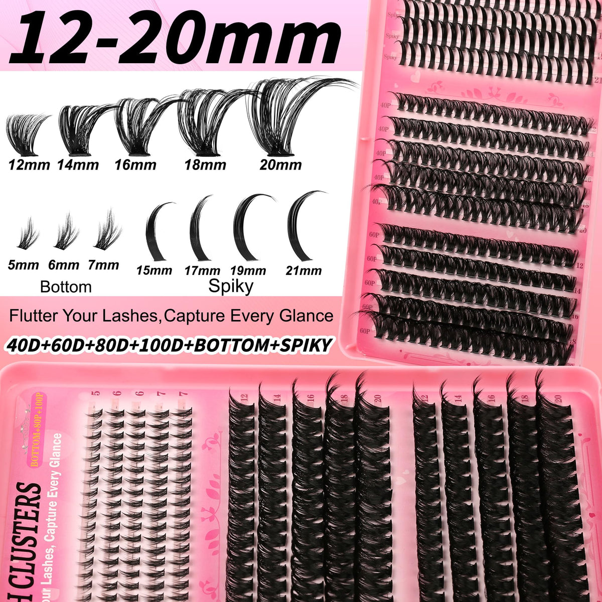 Gmagictobo lash clusters kit packaging front view