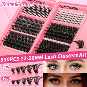Gmagictobo lash clusters kit with various lash lengths