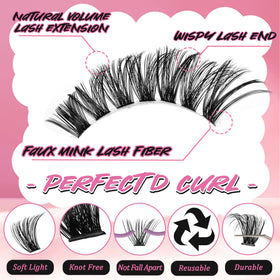 Gmagictobo Lash Extension Kit 640Pcs side view of packaging
