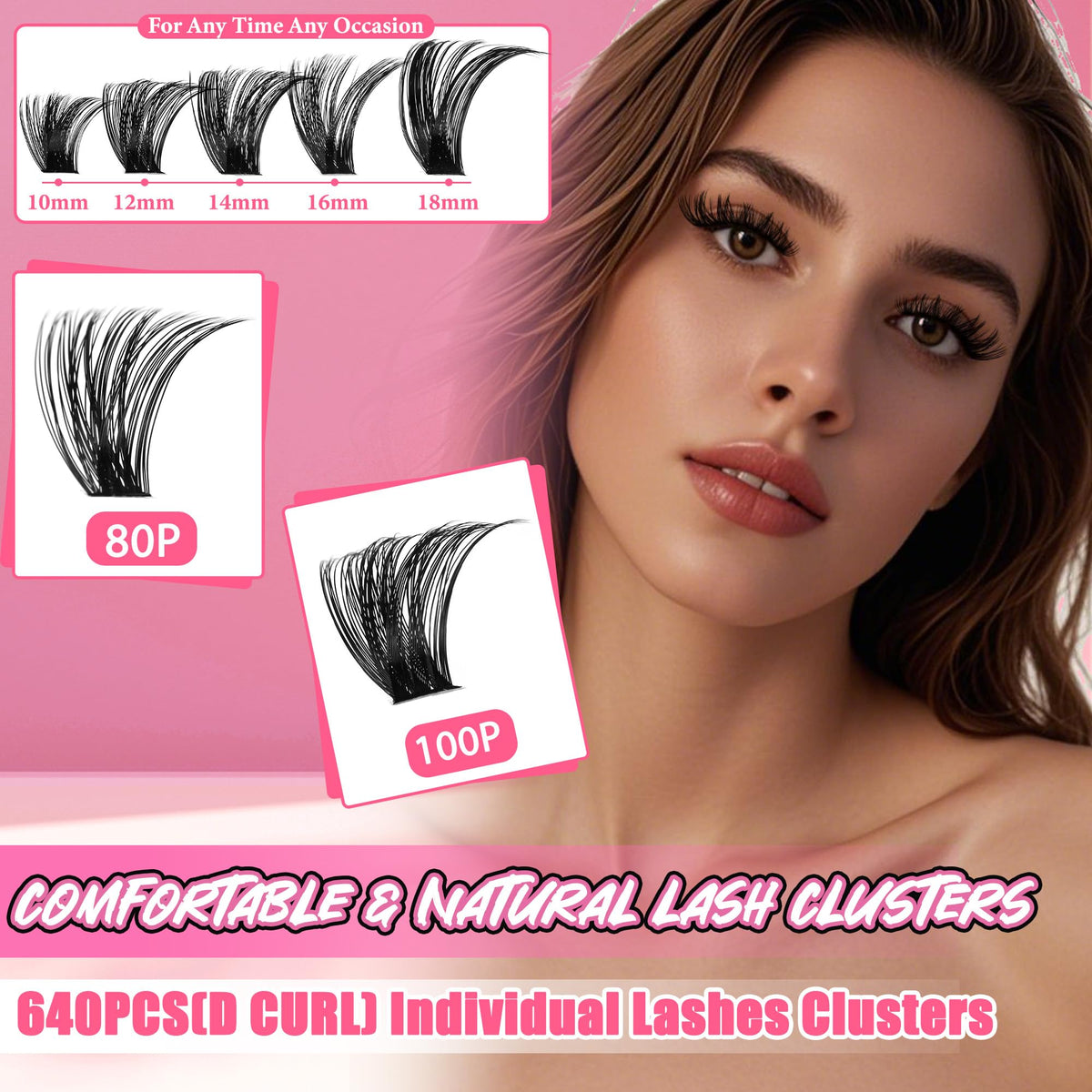 Gmagictobo Lash Extension Kit 640Pcs various lash lengths