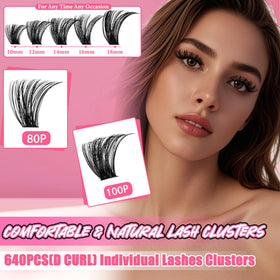 Gmagictobo Lash Extension Kit 640Pcs various lash lengths