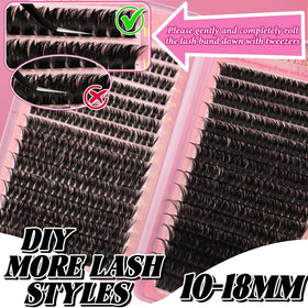 Gmagictobo Lash Extension Kit contents laid out on a flat surface