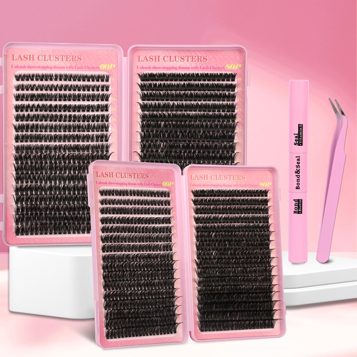 Gmagictobo Lash Extension Kit showcasing various lash styles