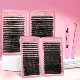 Gmagictobo Lash Extension Kit showcasing various lash styles
