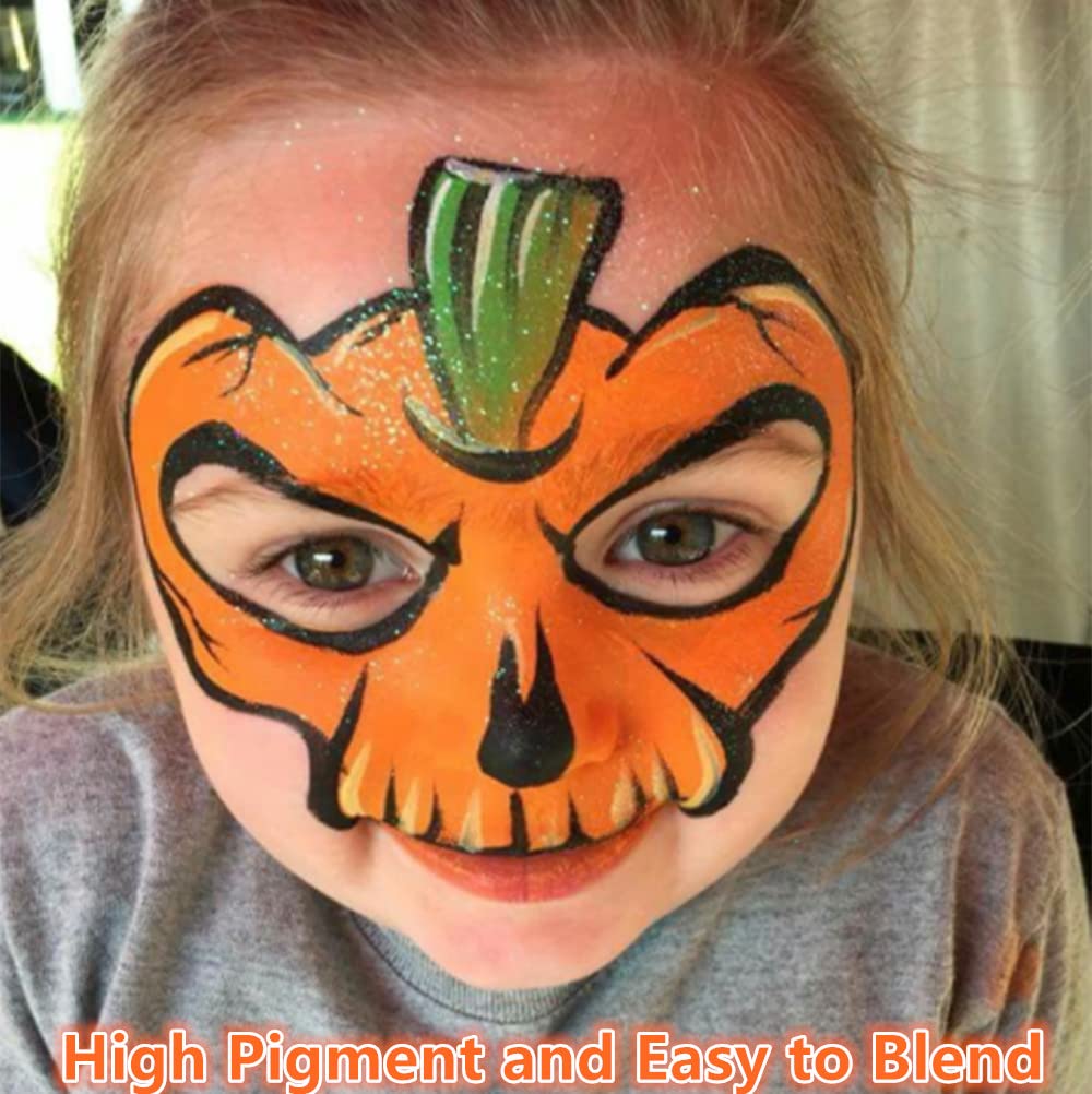 Go Ho Orange Face Body Paint 2.37oz packaging