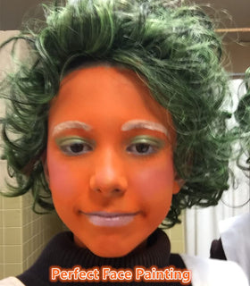 Go Ho Orange Face Body Paint 2.37oz texture close-up