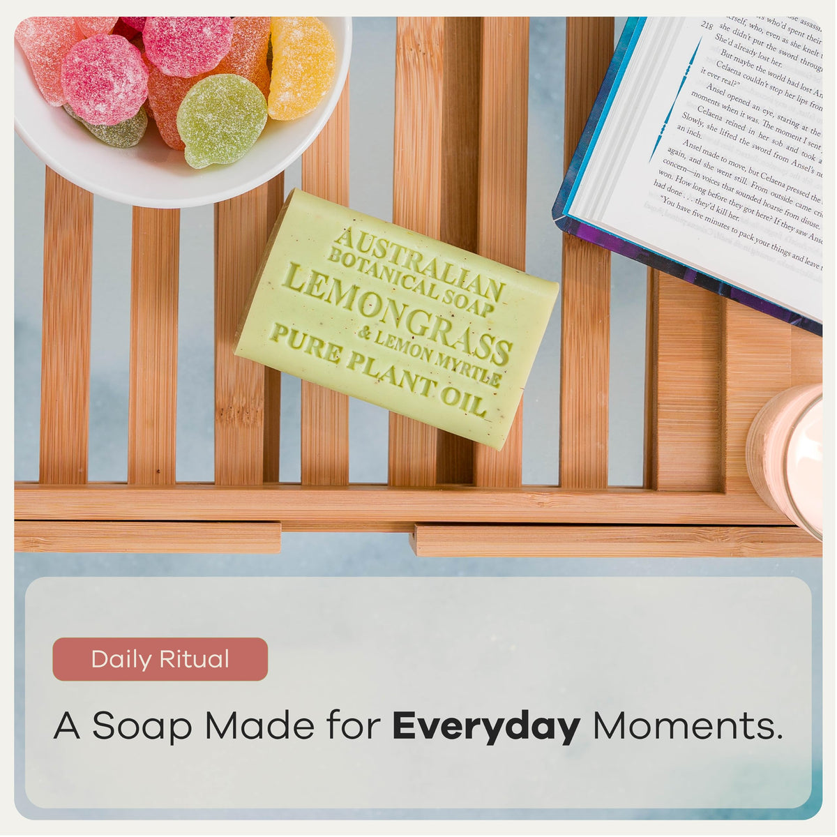 Goat Milk and Raspberry soap bar from Australian Botanical Soap