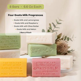Goat's Milk with Melon soap bar front view