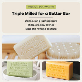 Goat's Milk with Raspberry soap bar detail