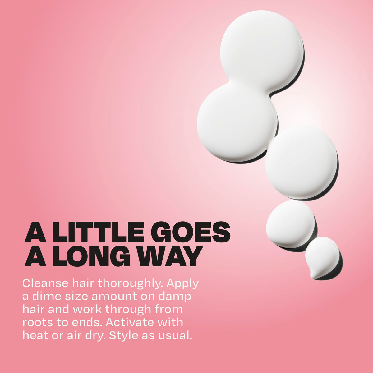 Goddess Blowout Leave-In Hair Mask application on hair