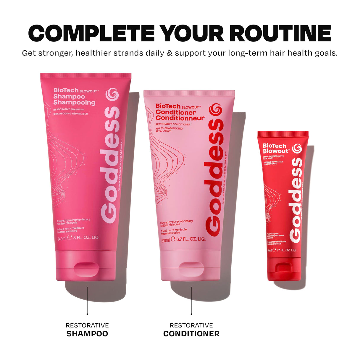 Goddess Blowout Leave-In Hair Mask on a vanity