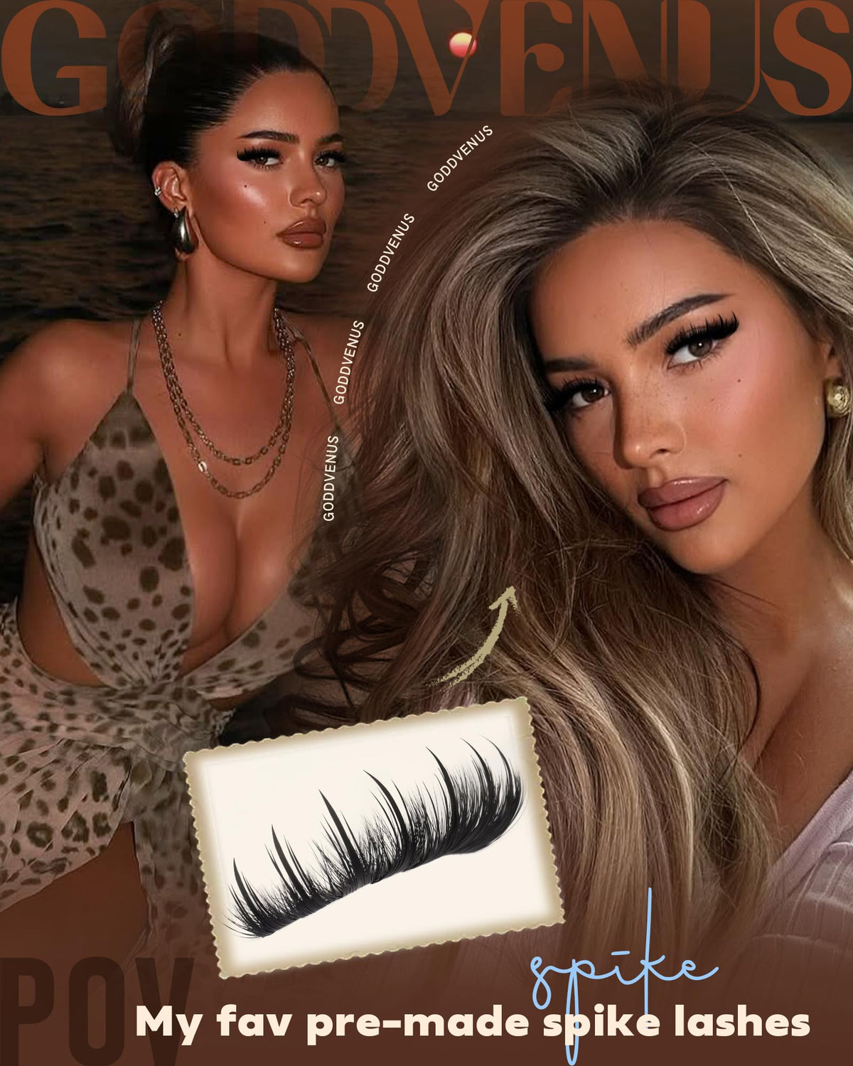 Goddvenus lash clusters in packaging