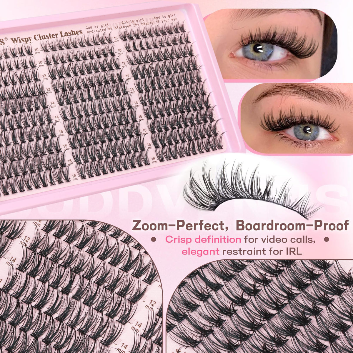 Goddvenus Lash Clusters Kit packaging