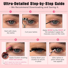Goddvenus lash clusters kit packaging