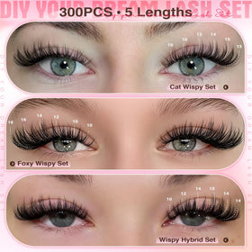 Goddvenus Lash Clusters Kit with application tools