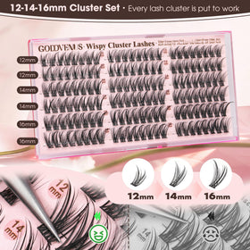 Goddvenus lash clusters with tools for application