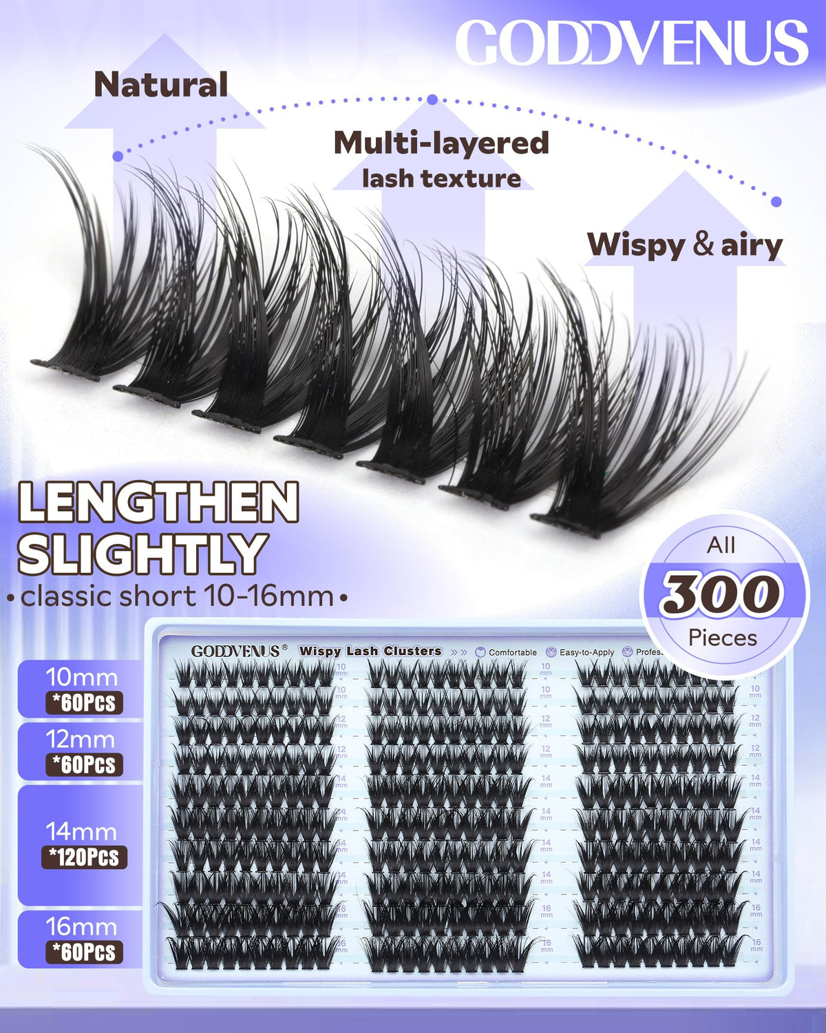 Goddvenus lash glue and tweezers included in the kit
