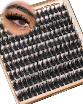 Goddvenus Manga Lash Clusters 12-18mm front view