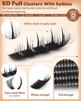 Goddvenus Manga Lash Clusters Kit packaging with product details