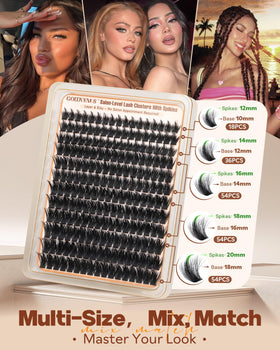 Goddvenus Manga Lash Clusters Kit tools including lash tweezers