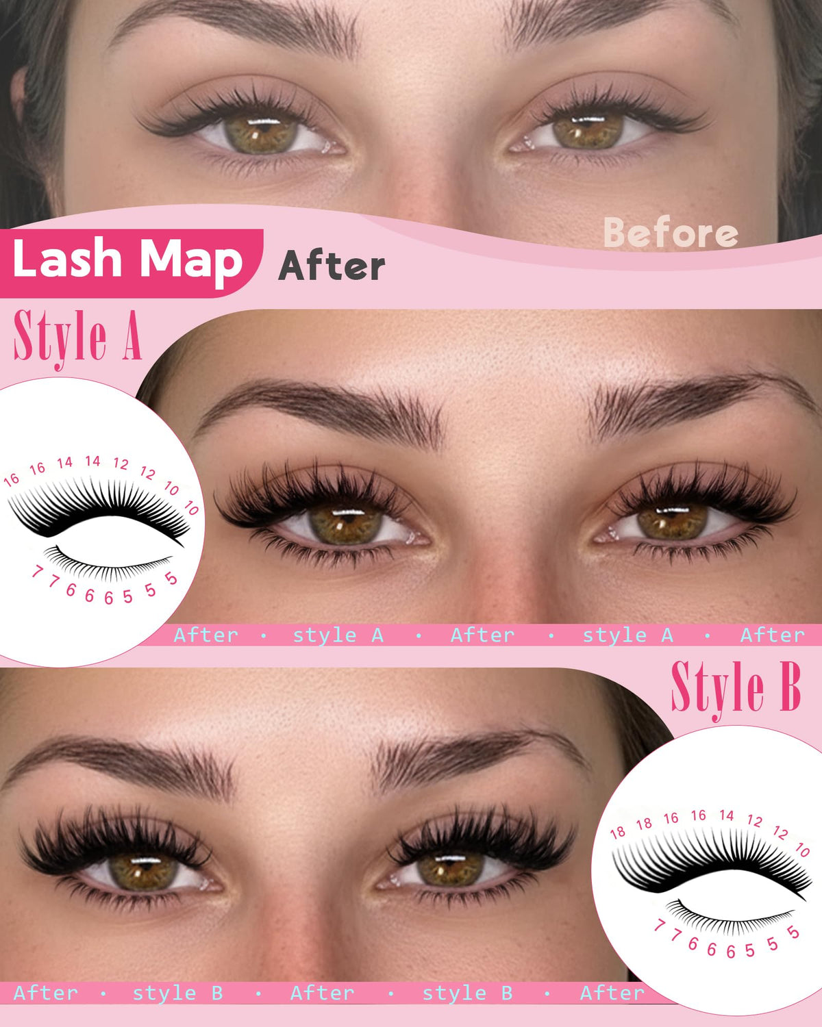 Goddvenus precision applicator alongside lash clusters