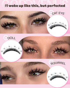 Goddvenus precision tweezers included in Manga Lash Clusters Kit