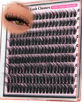 Goddvenus Spider Lash Clusters front view with multiple lengths