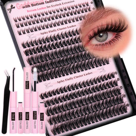 Goddvenus Wispy Lash Clusters Kit with C Curl extensions