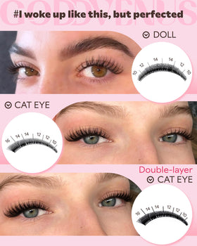 Goddvenus Wispy Lash Clusters Kit with packaging details