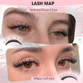 Goddvenus Wispy Natural Lash Clusters 14mm close-up