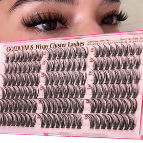 Goddvenus Wispy Natural Lash Clusters front view