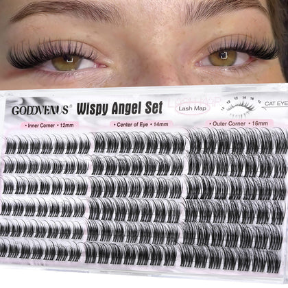Goddvenus Wispy Natural Lash Clusters packaging front view