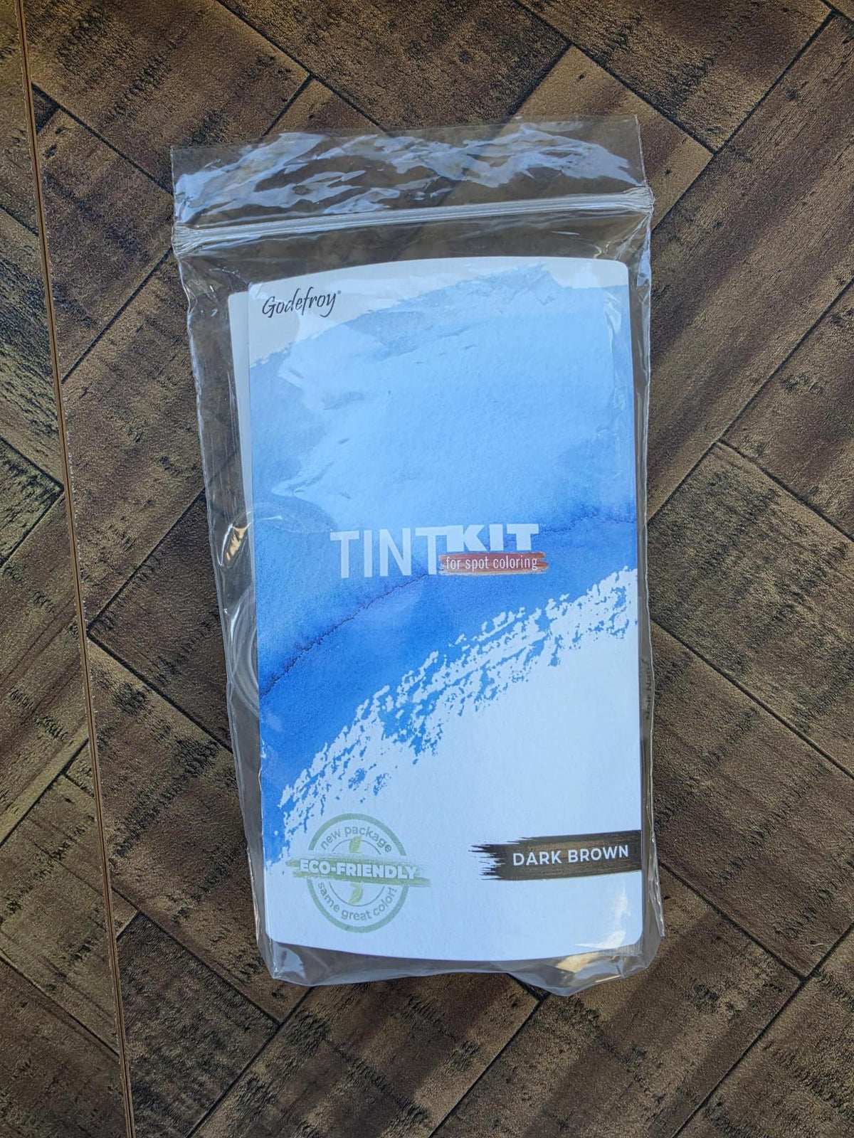 Godefroy Hair Color Tint Kit Dark Brown application process