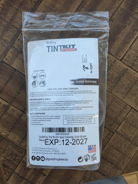 Godefroy Hair Color Tint Kit Dark Brown results on hair