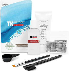 Godefroy Hair Color Tint Kit Light Ash Brown front view