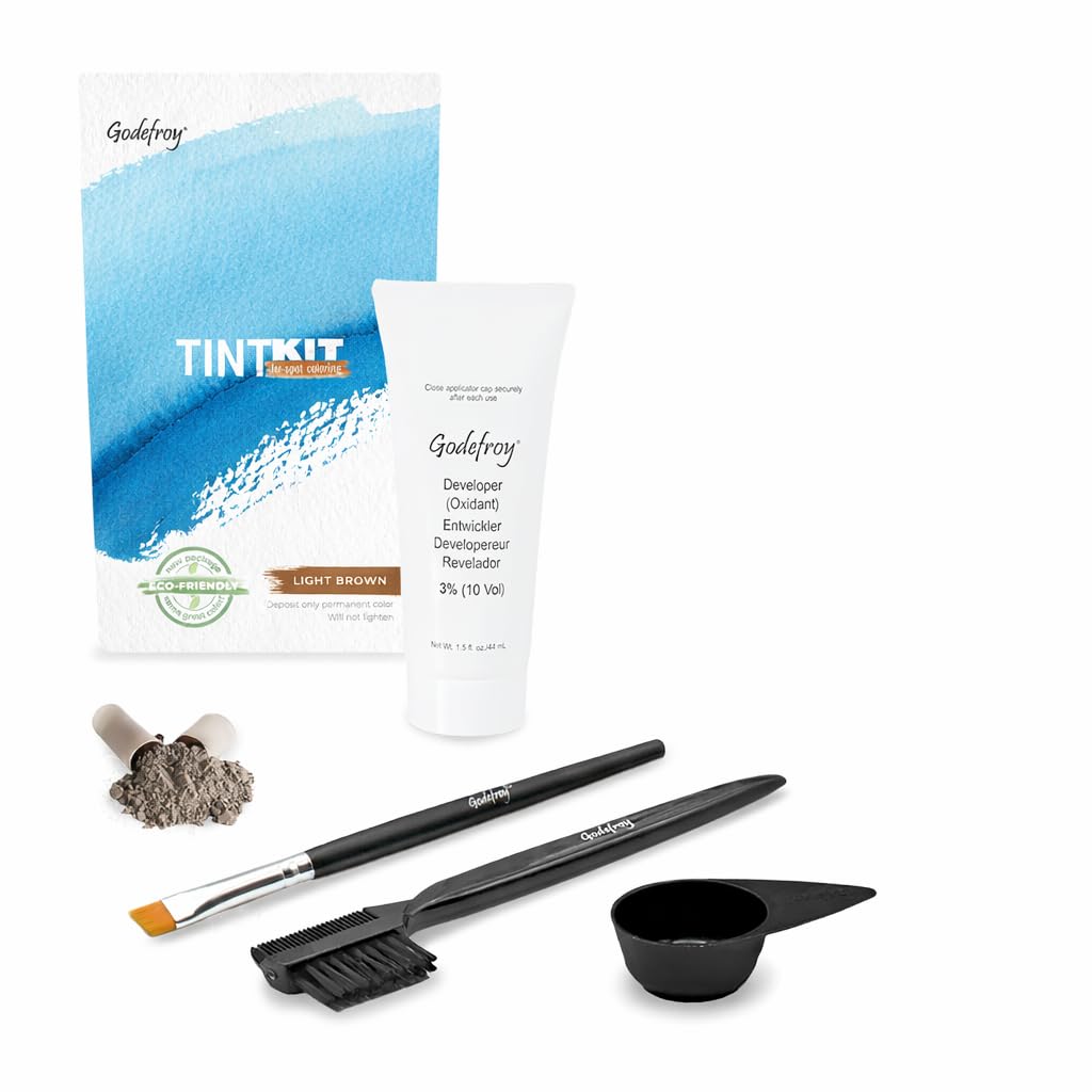 Godefroy Hair Color Tint Kit Light Brown front view