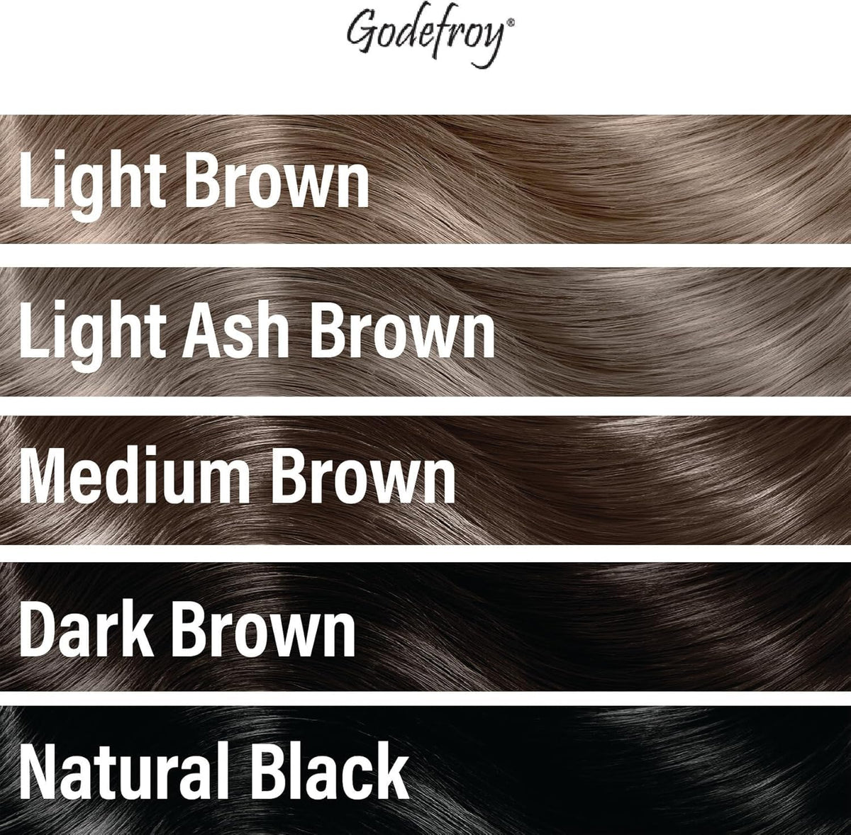 Godefroy Hair Color Tint Kit Medium Brown results on hair