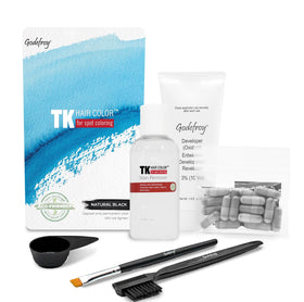 Godefroy Hair Color Tint Kit Natural Black front view with packaging