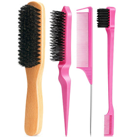 Goiple Boar Bristle Hair Brush Set - front view