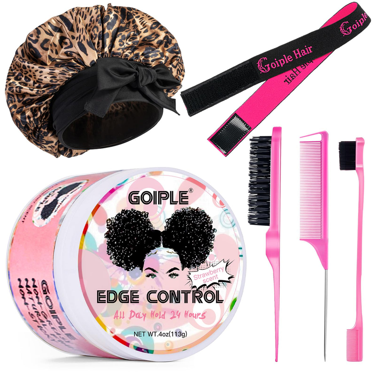 Goiple Edge Control Wax 4oz front view with packaging