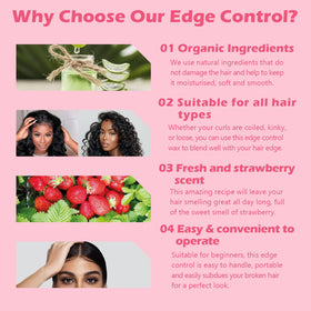 Goiple Edge Control Wax pink packaging with tools