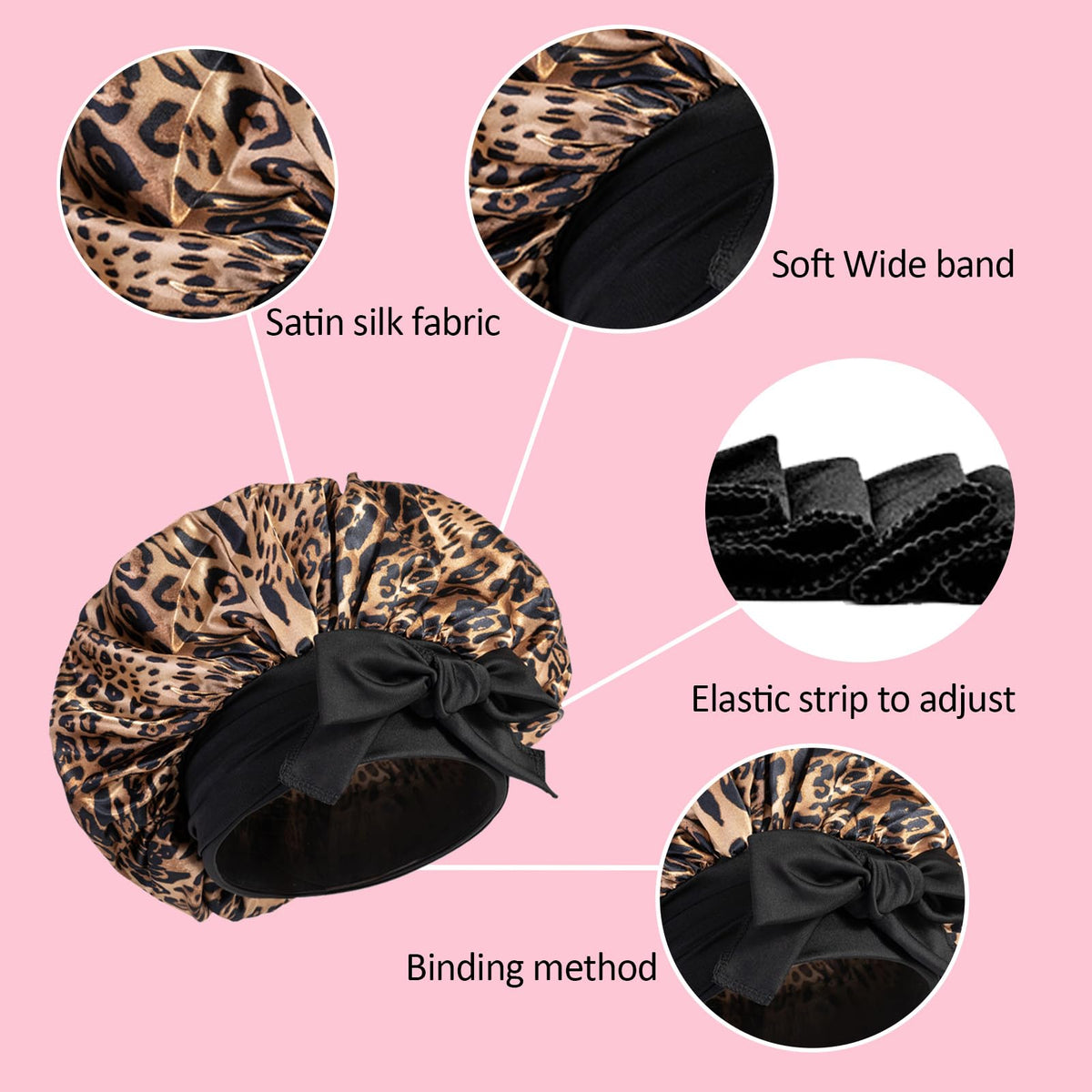 Goiple Edge Control Wax set with elastic bands and bonnet